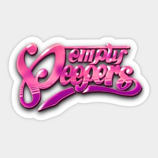 Empty Peepers Logo Pink Sticker